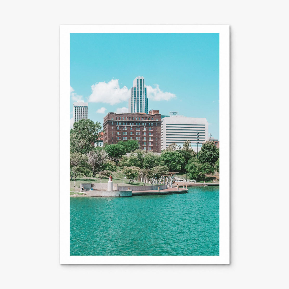 Omaha Photo Poster, print only (unframed), white border