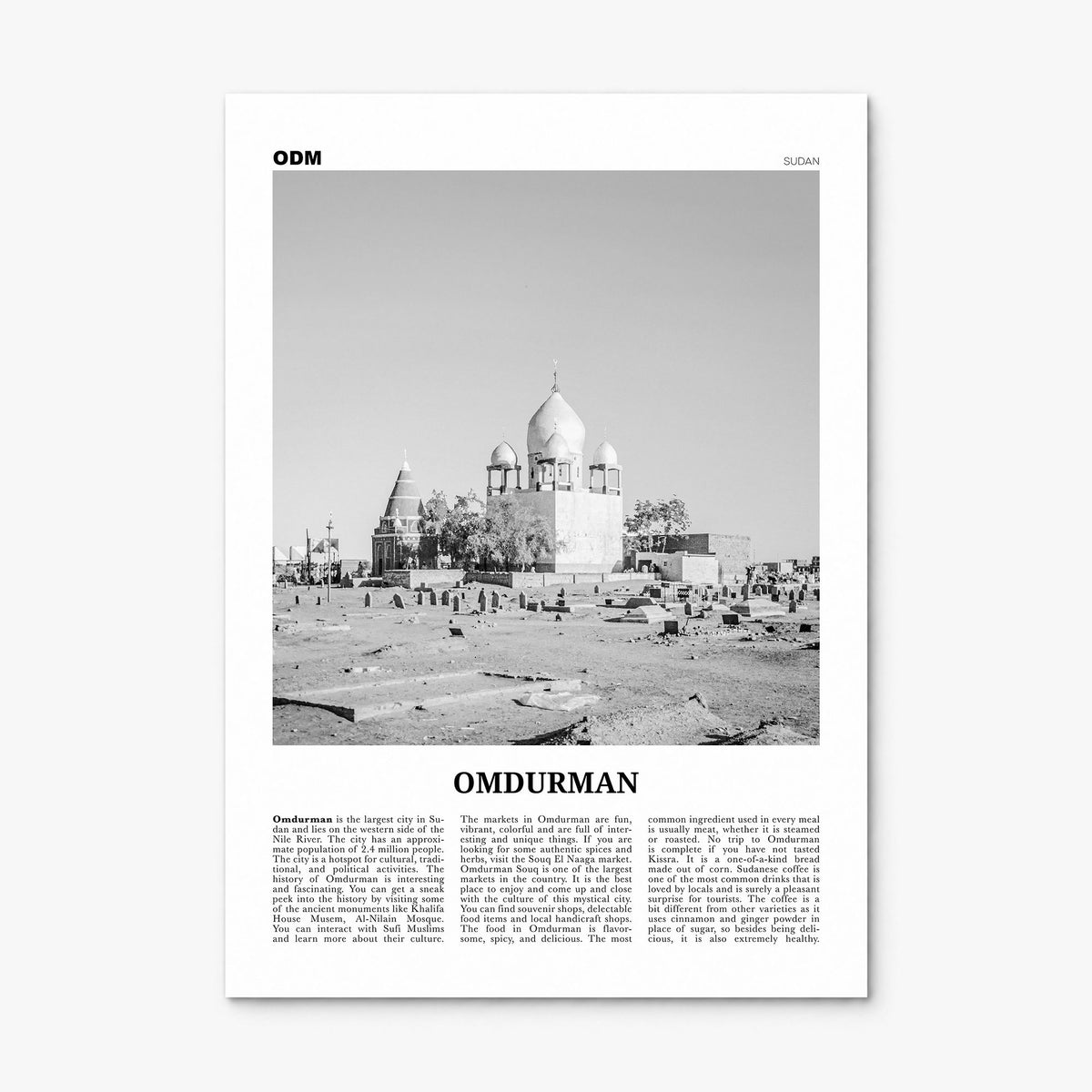 Omdurman Newspaper Poster, print only (unframed)