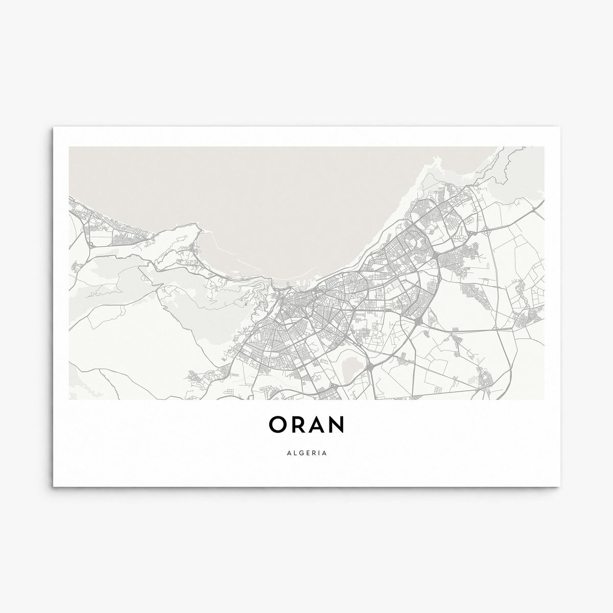 Oran Map Poster, print only (unframed)