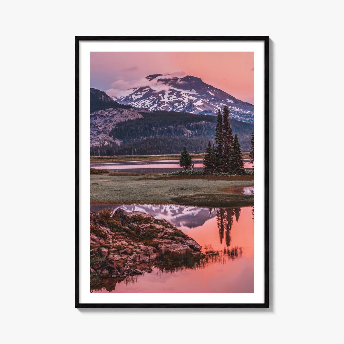 Oregon no. 2 colorful photo poster of United States – vertical wall art, unframed print shown in interior mockup