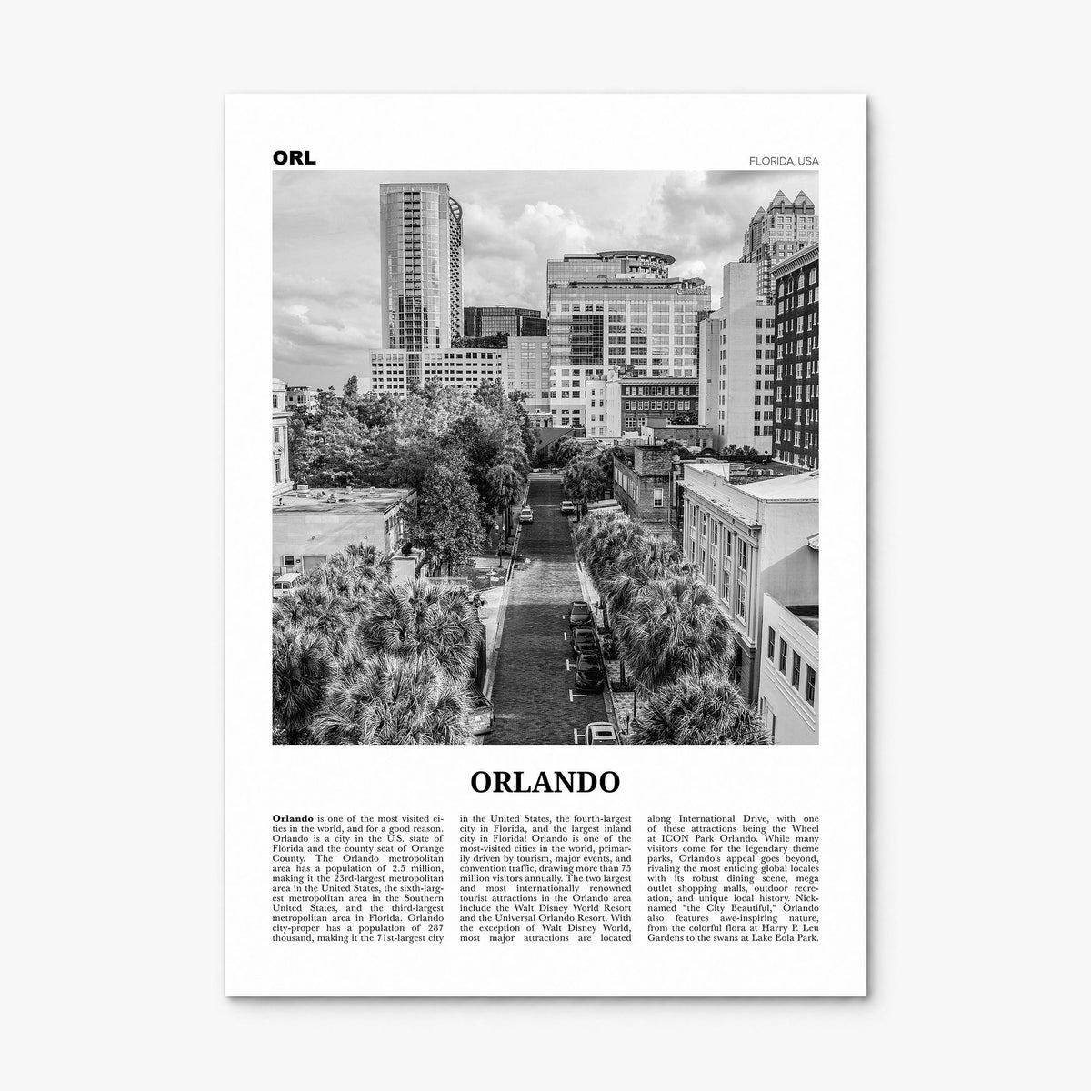 Orlando Newspaper No 3 Poster, print only (unframed)