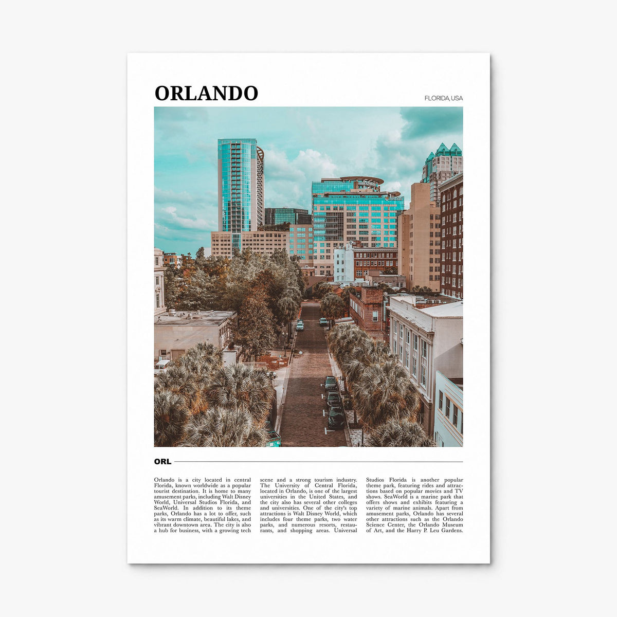Orlando Travel No 1 Poster, print only (unframed)