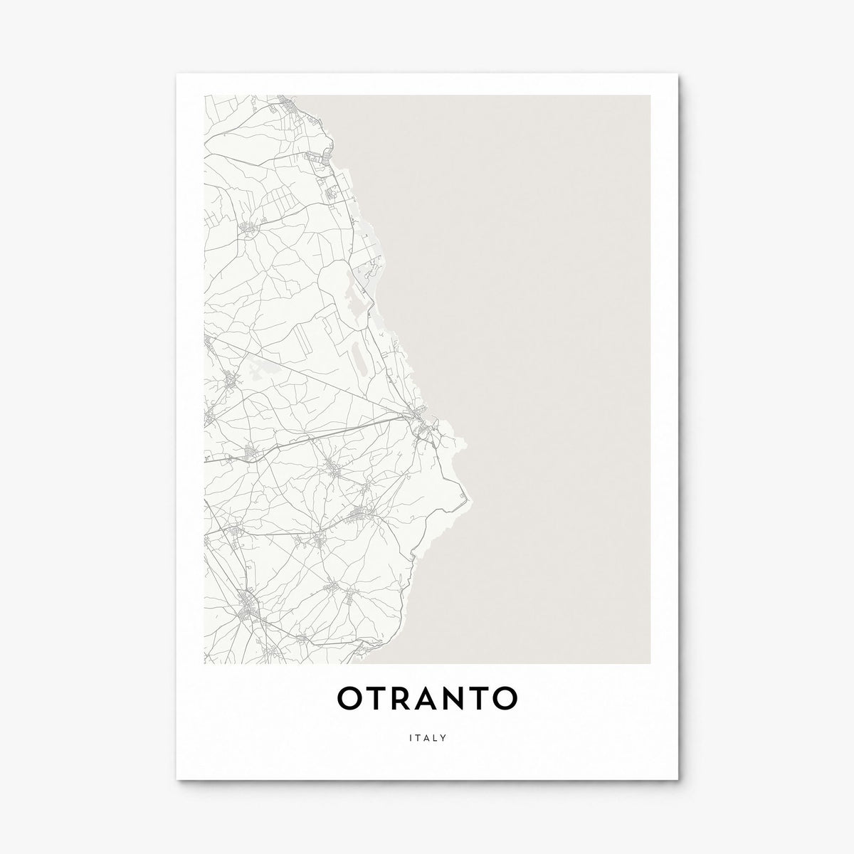Otranto Map Poster, print only (unframed)
