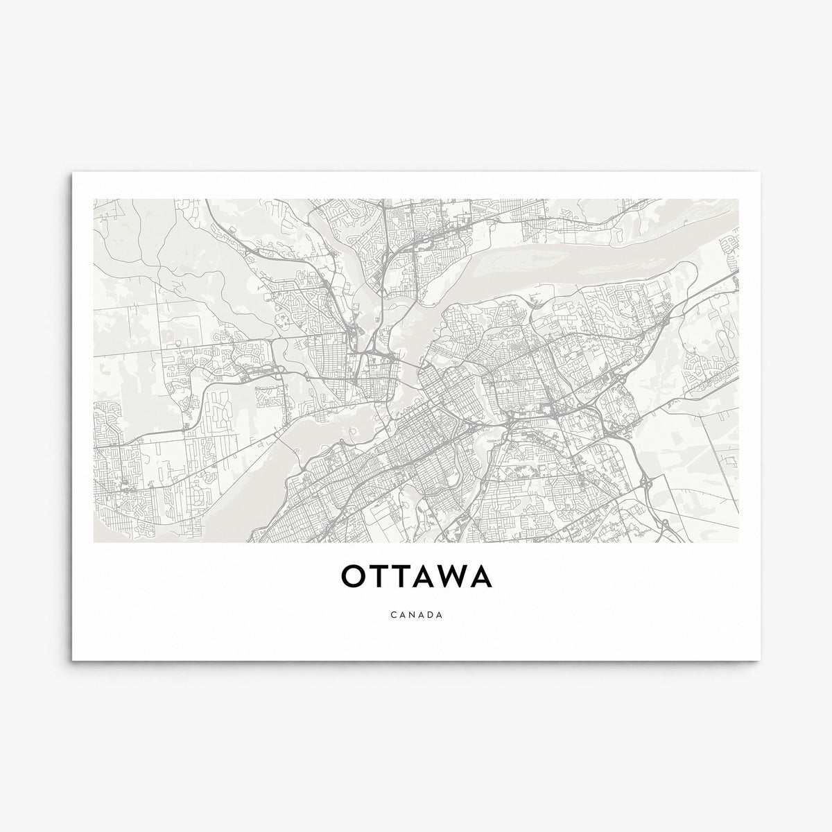 Ottawa Map Poster, print only (unframed)