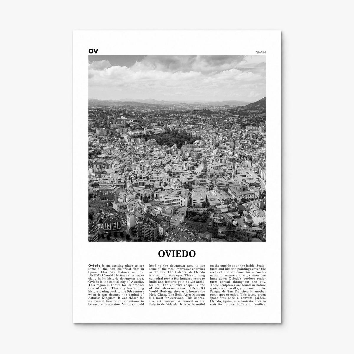Oviedo Newspaper Poster, print only (unframed)