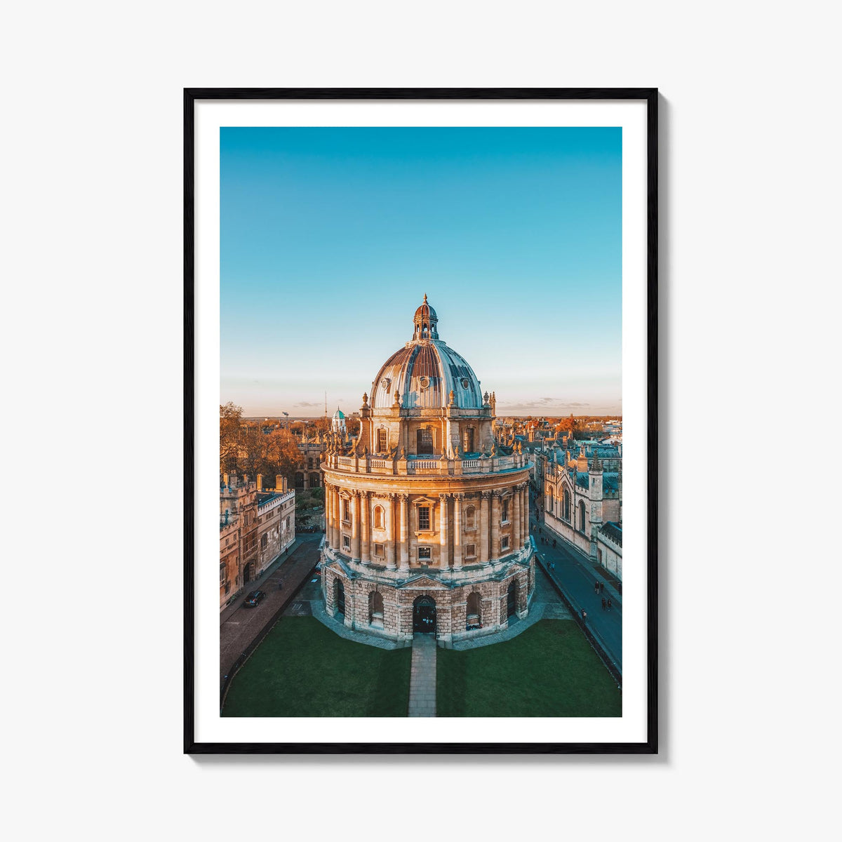 Oxford, England colorful photo poster of United Kingdom – vertical wall art, unframed print shown in interior mockup