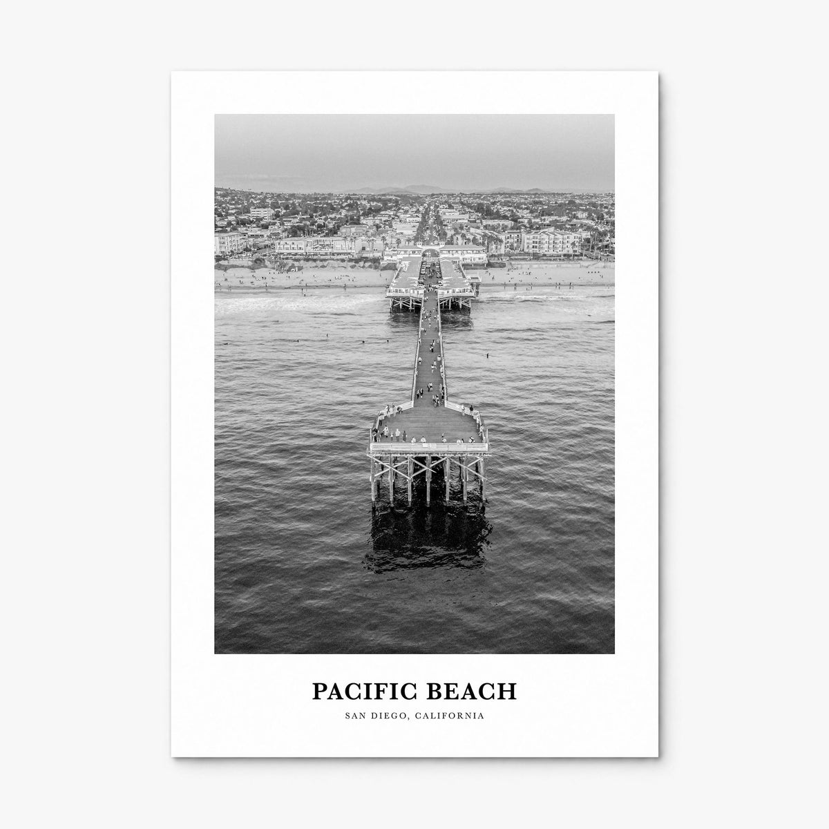 Pacific Beach Classic No 2 Poster, print only (unframed)
