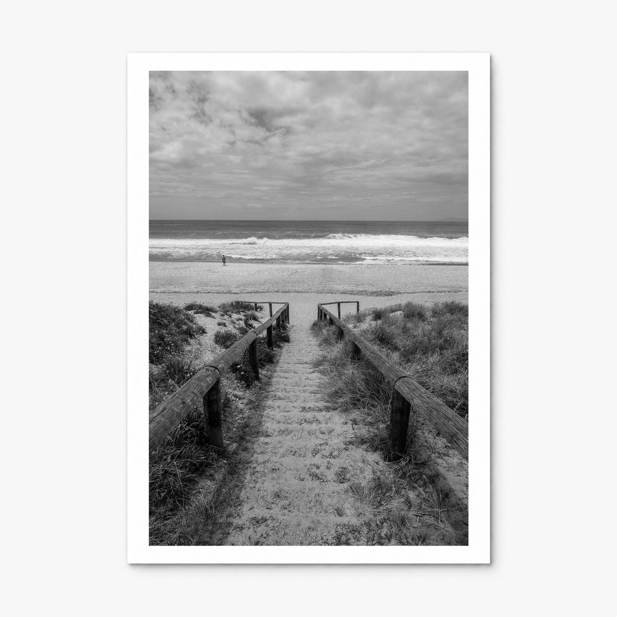 Pacific Ocean Photo Poster, print only (unframed), white border