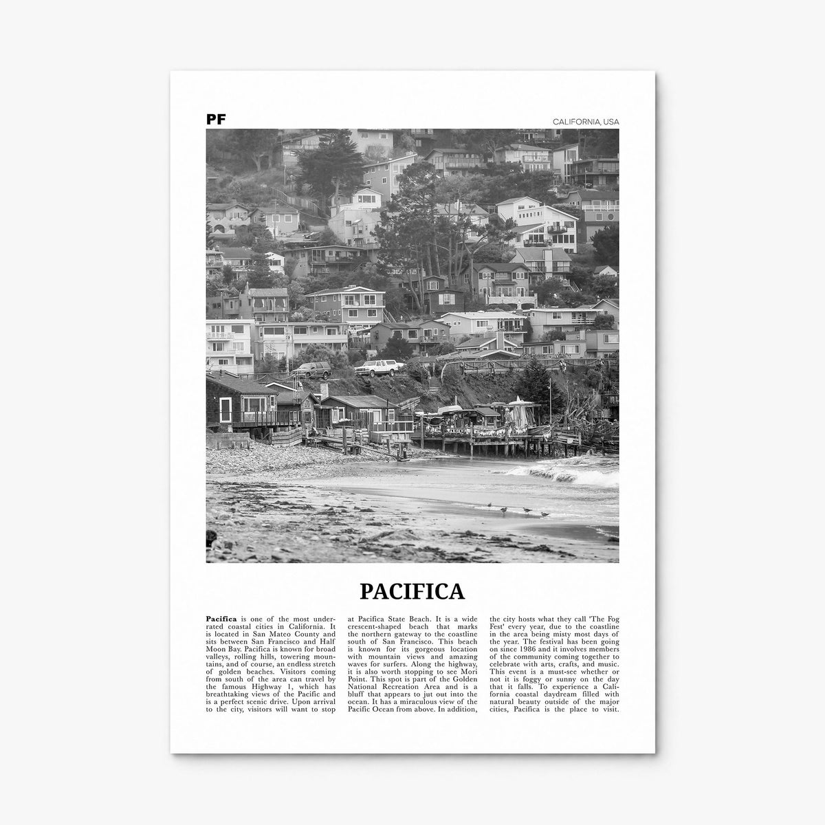 Pacifica Newspaper No 1 Poster, print only (unframed)
