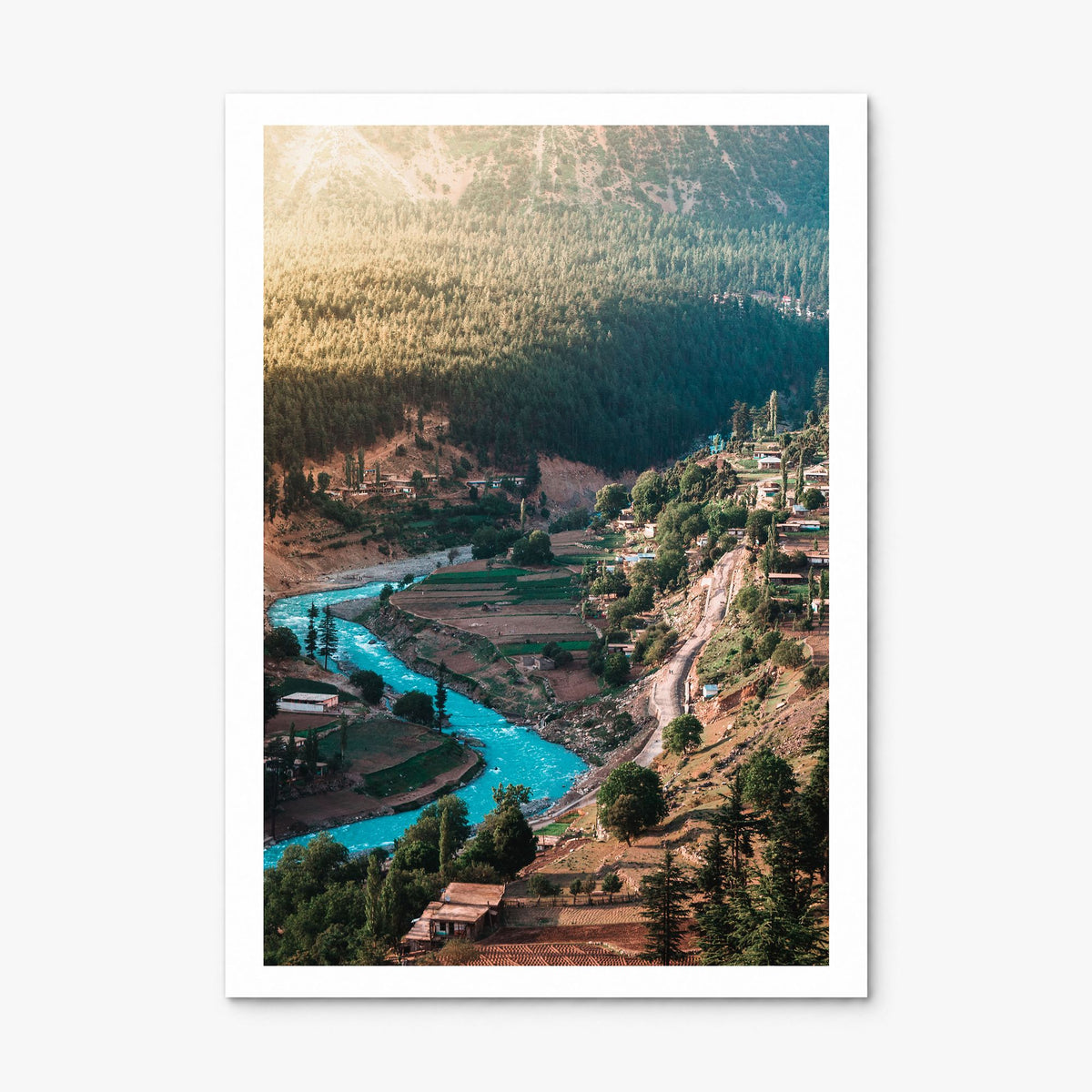Pakistan Photo Poster, print only (unframed), white border