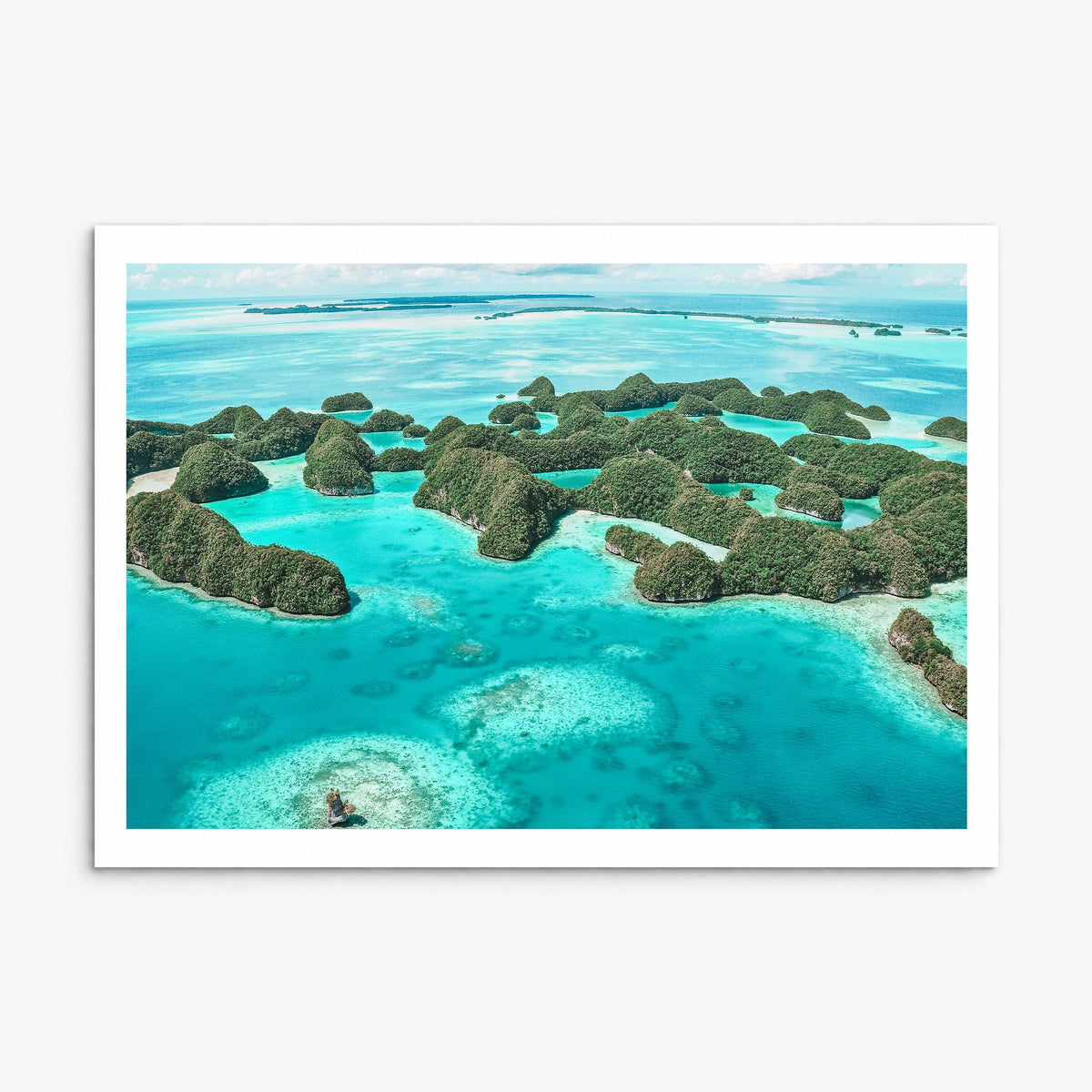 Palau Photo Poster, print only (unframed), white border
