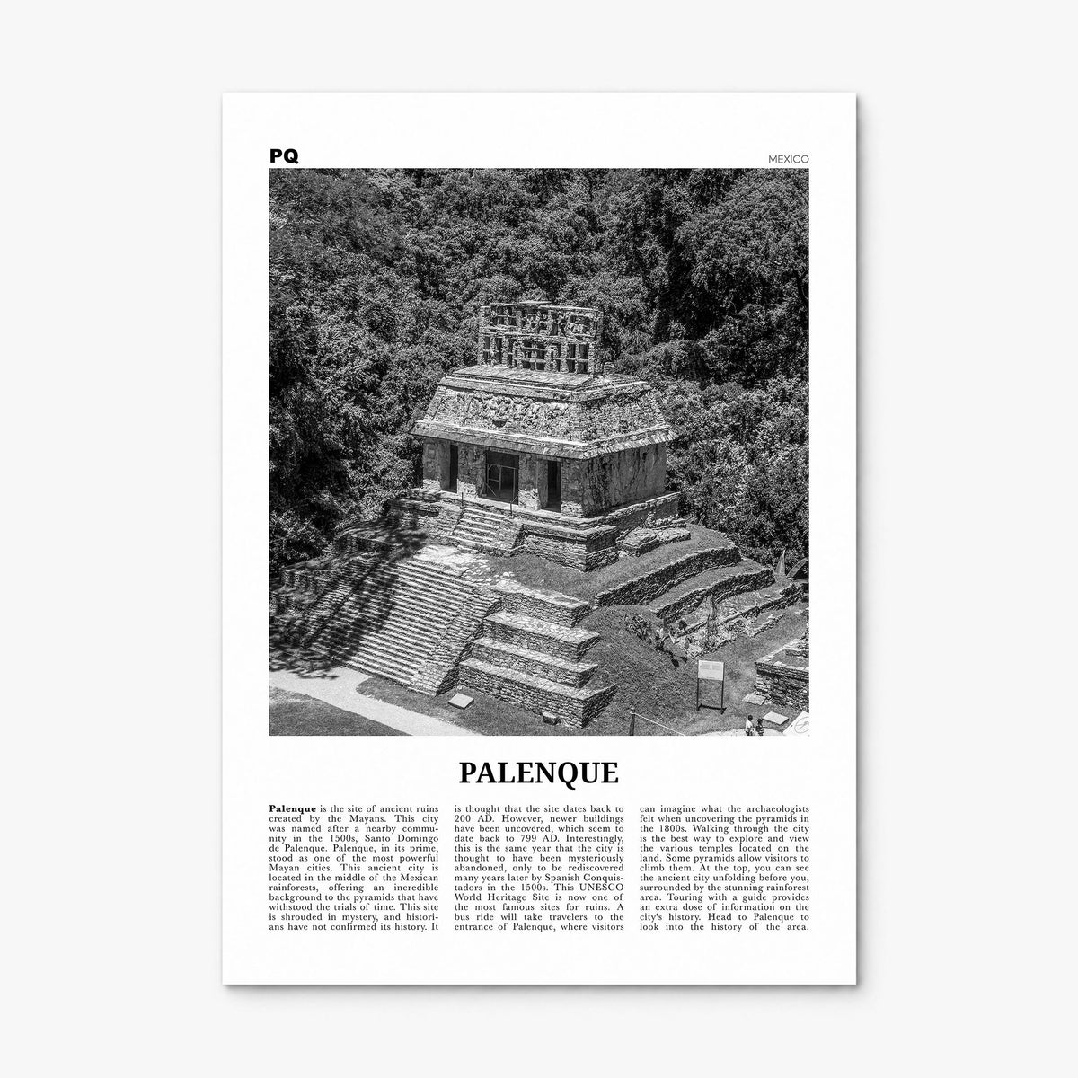Palenque Newspaper Poster, print only (unframed)