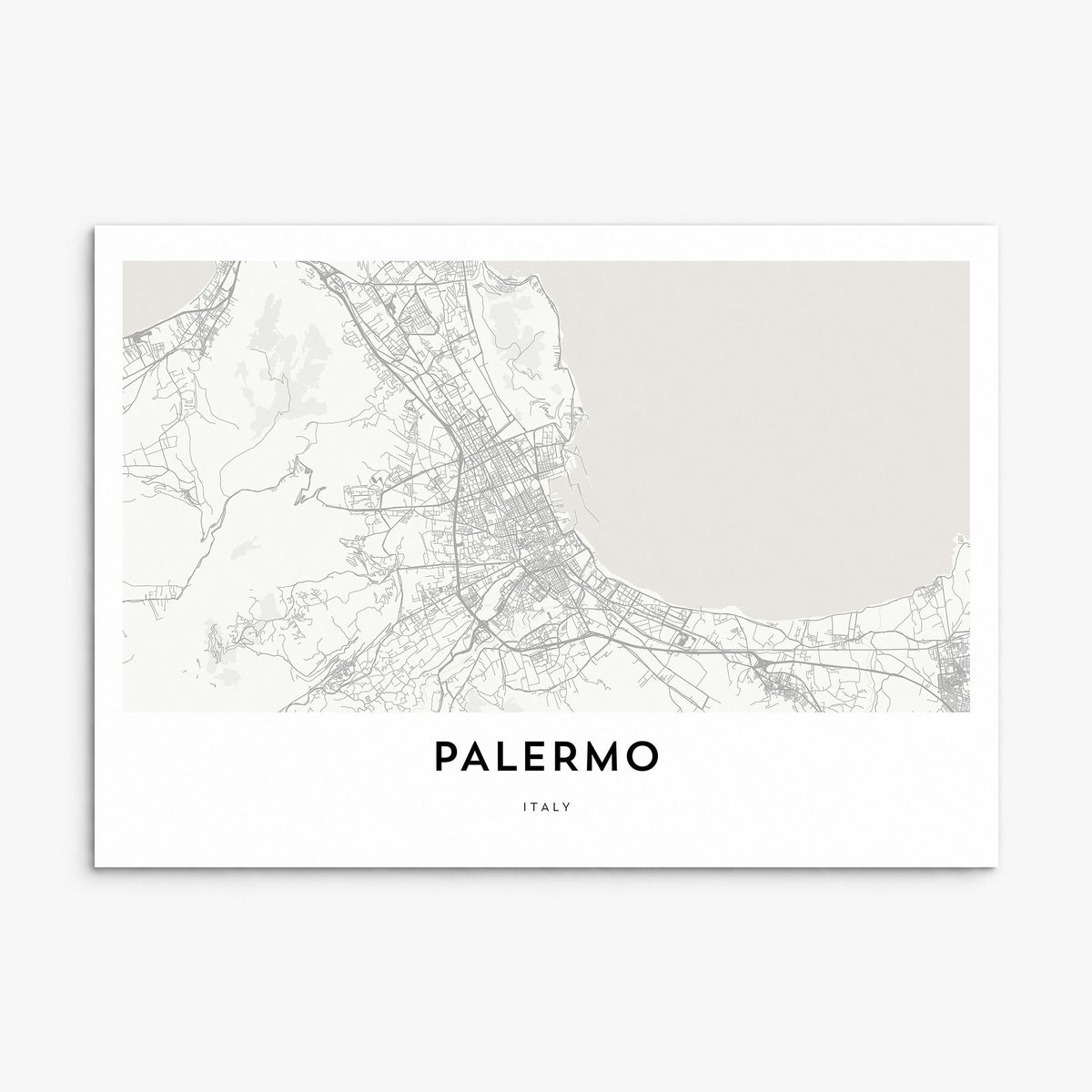 Palermo Map Poster, print only (unframed)