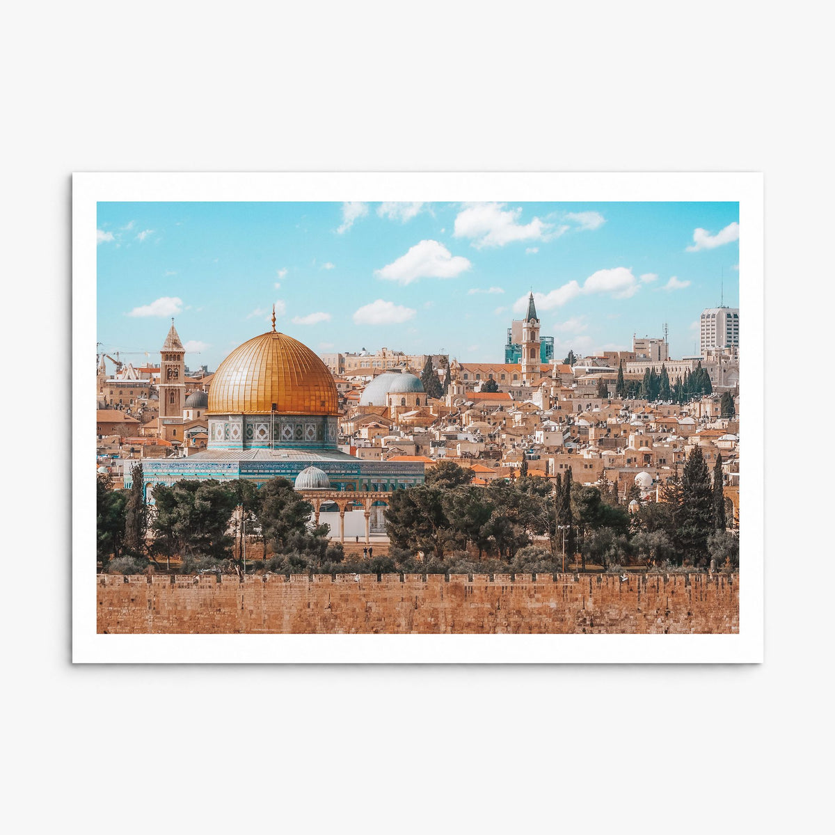 Palestine Photo Poster, print only (unframed), white border