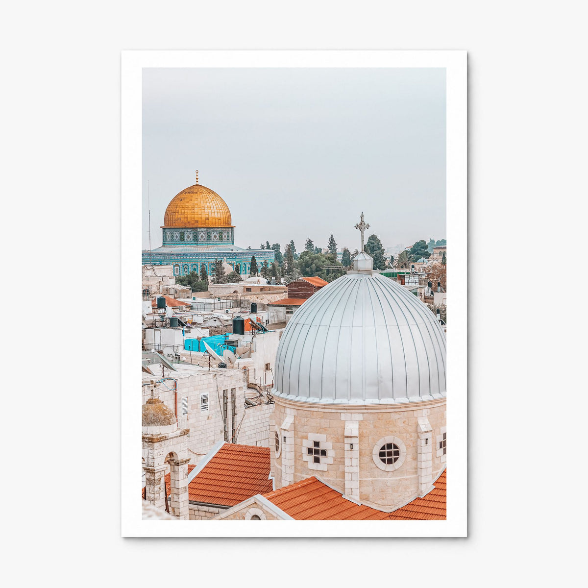 Palestine Photo Poster, print only (unframed), white border