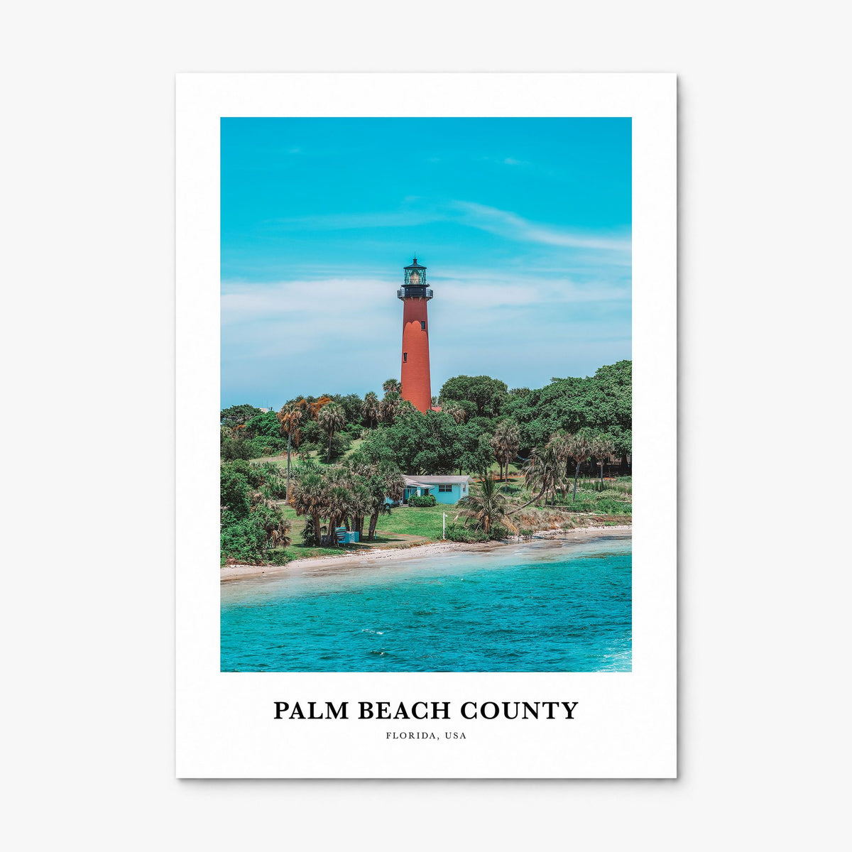 Palm Beach County Classic Poster, print only (unframed)