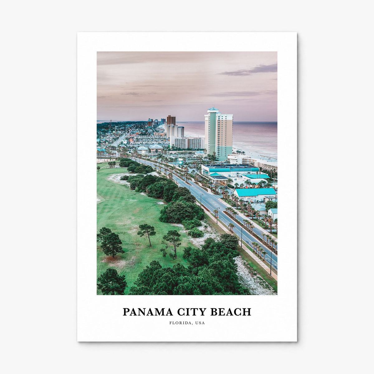Panama City Beach, Florida Classic Poster, print only (unframed)
