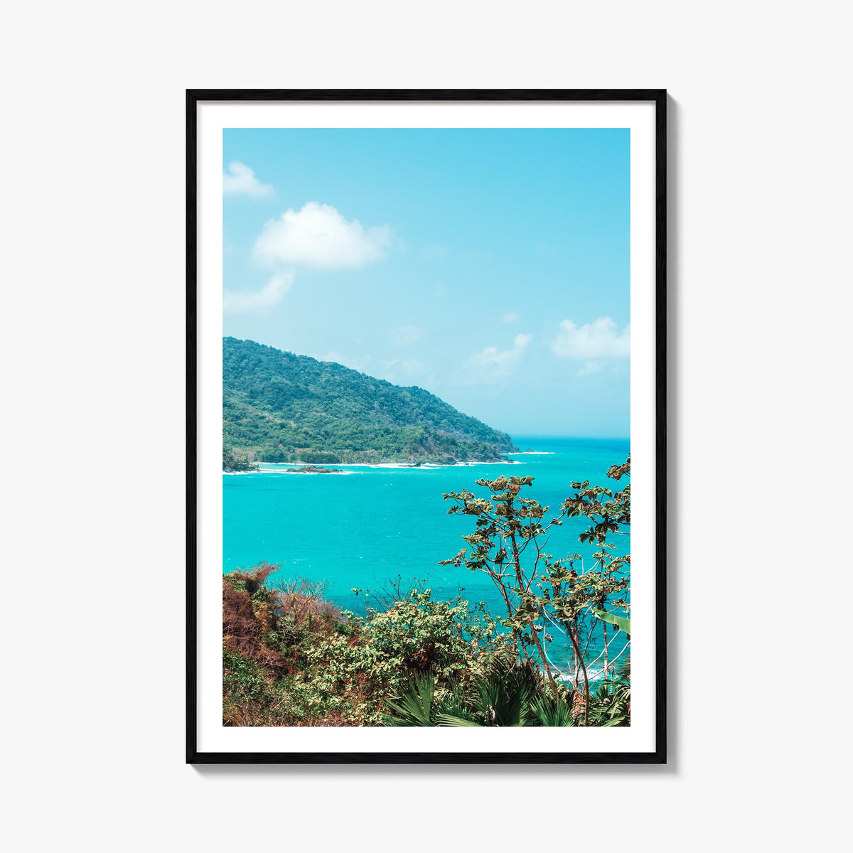 Panama colorful photo poster of Central America – vertical wall art, unframed print shown in interior mockup