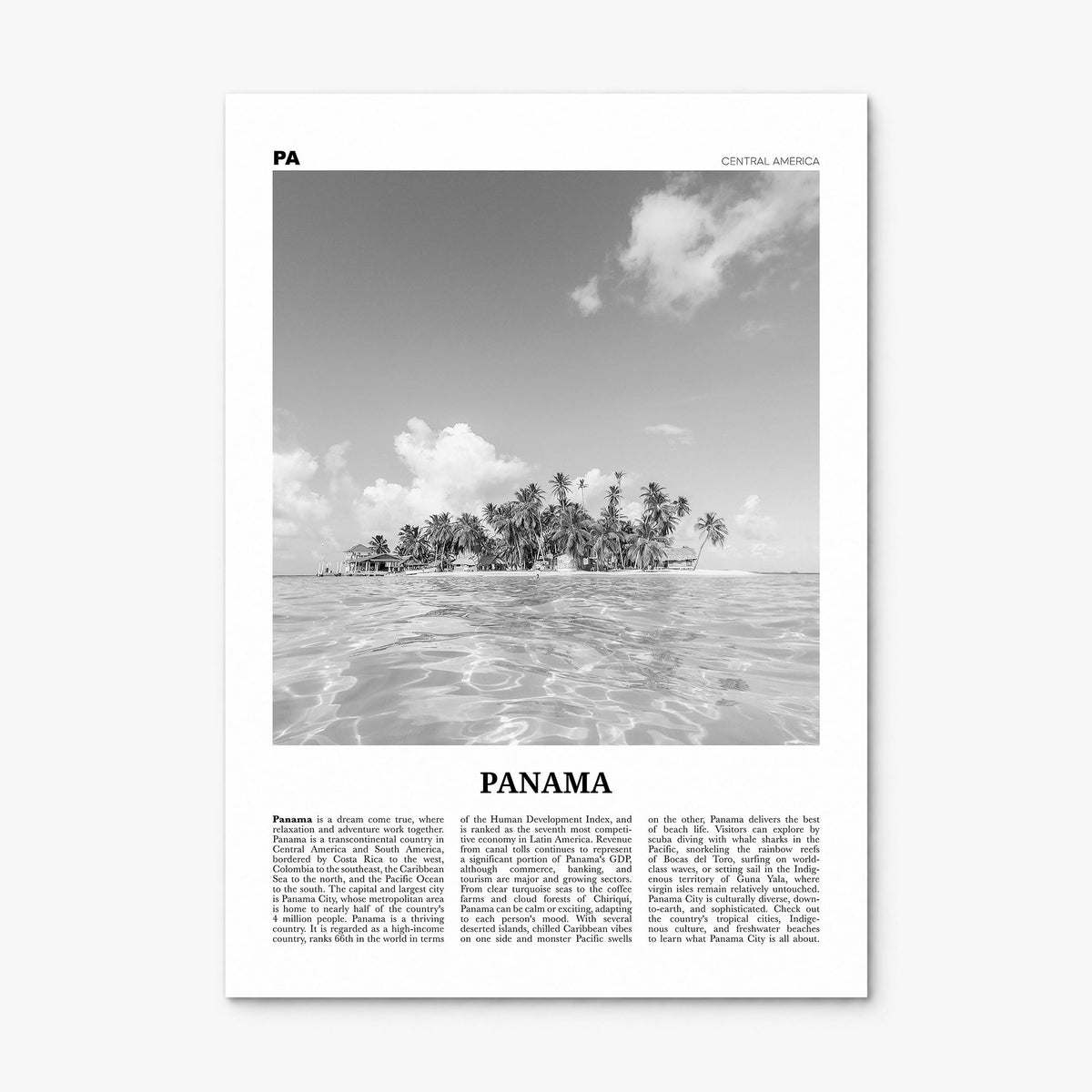 Panama Newspaper No 4 Poster, print only (unframed)