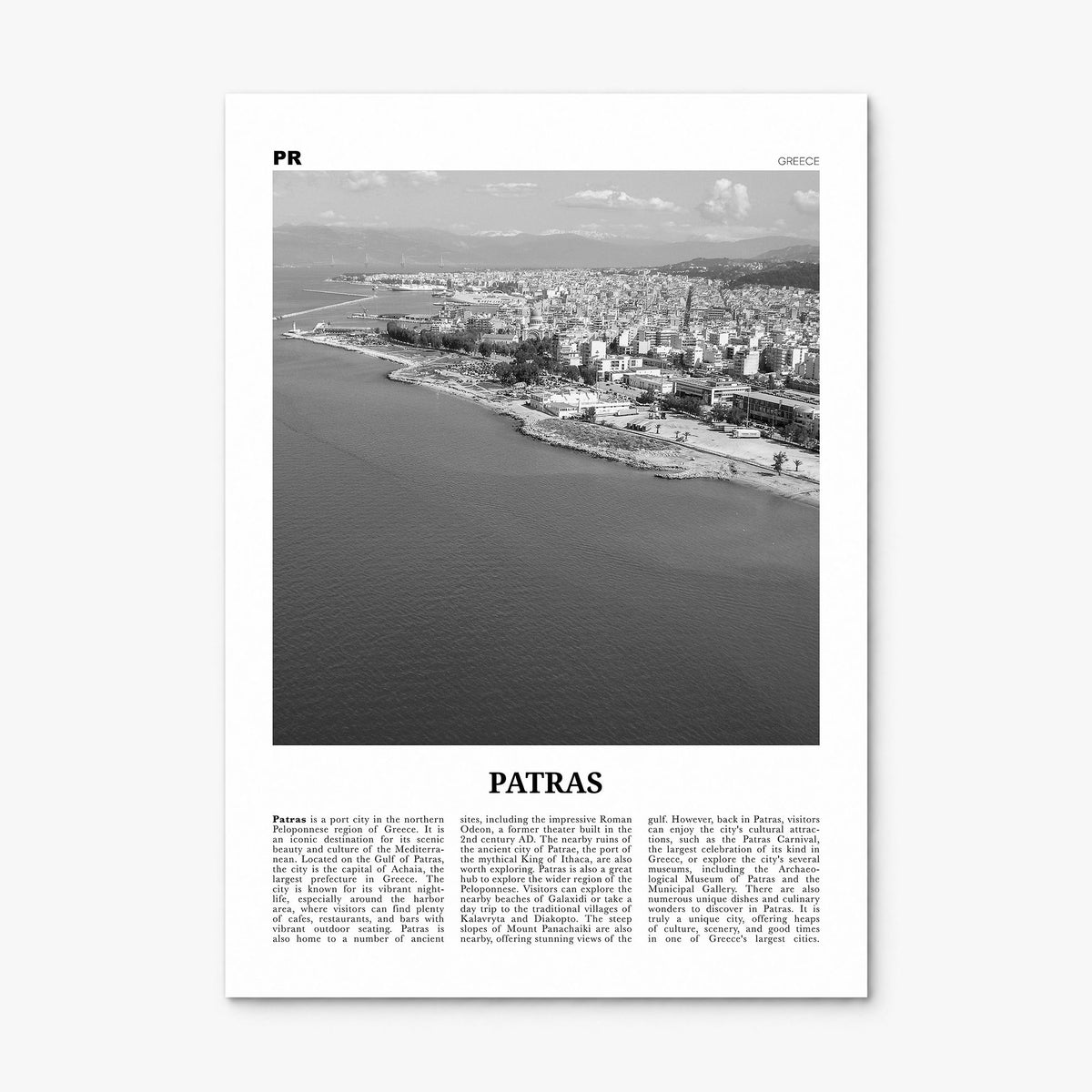Patras Newspaper Poster, print only (unframed)