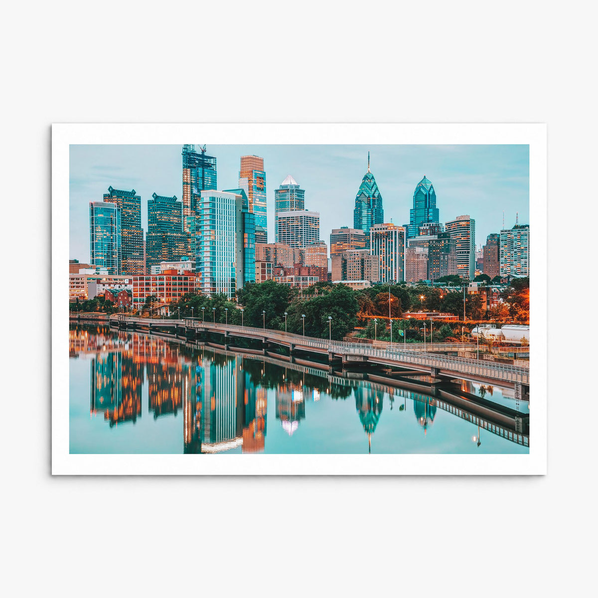 Philadelphia Photo Poster, print only (unframed), white border