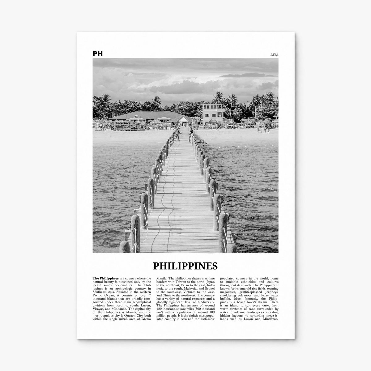 Philippines Newspaper No 3 Poster, print only (unframed)