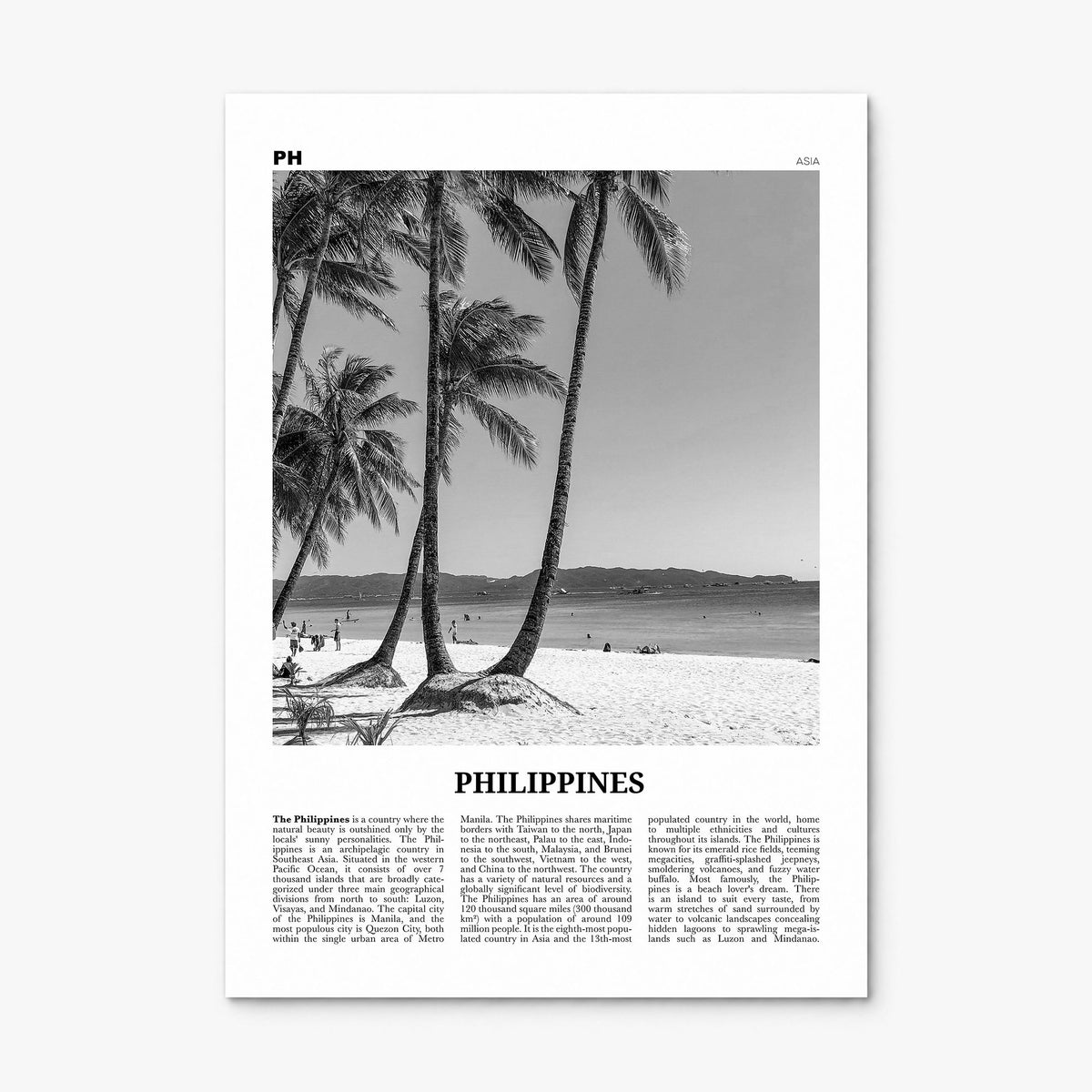 Philippines Newspaper No 5 Poster, print only (unframed)