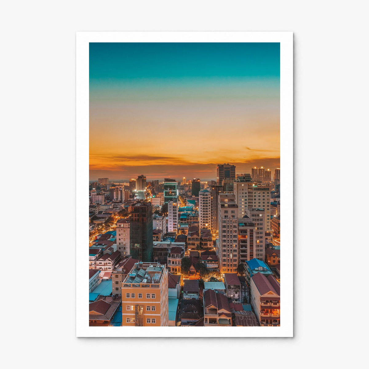 Phnom Penh Photo Poster, print only (unframed), white border