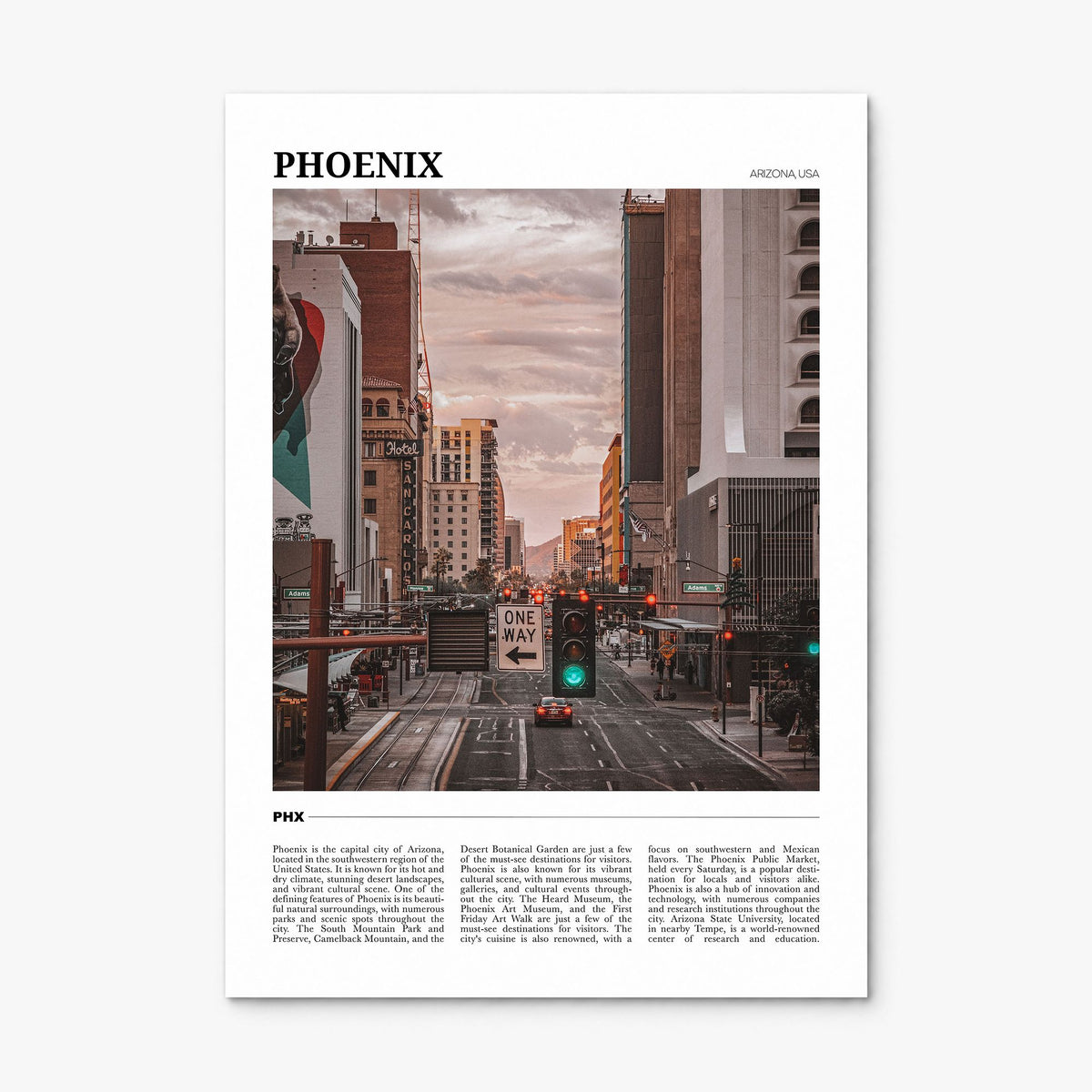 Phoenix Travel No 3 Poster, print only (unframed)