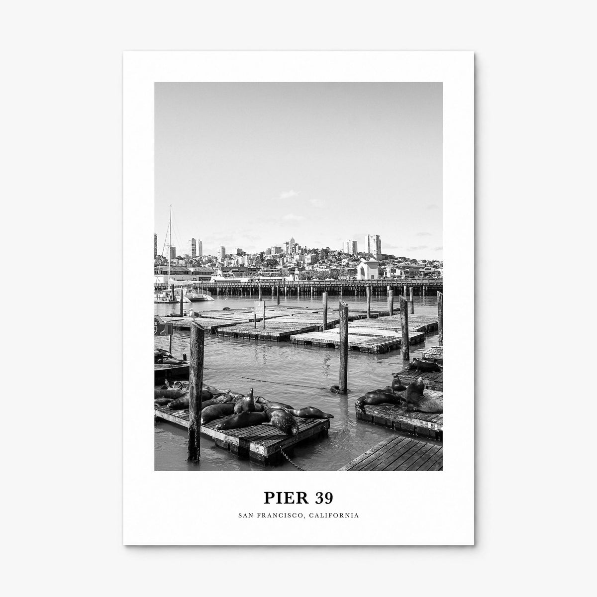 Pier 39 Classic Poster, print only (unframed)