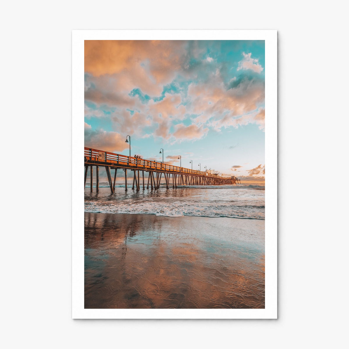Pier Photo No 3 Poster, print only (unframed), white border