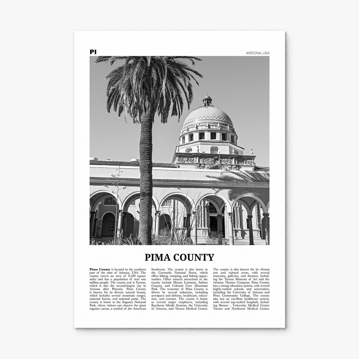 Pima County Newspaper Poster, print only (unframed)