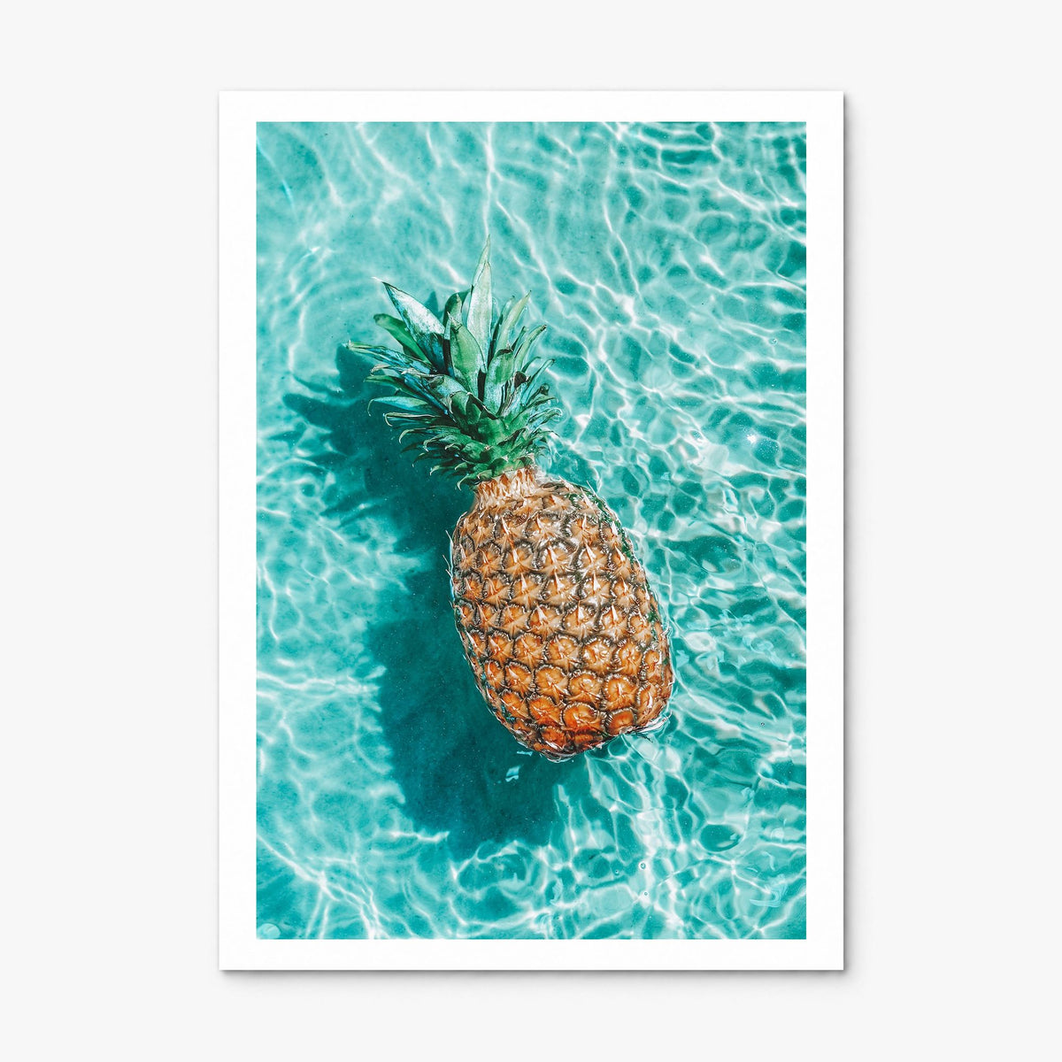 Pineapple Photo No 1 Poster, print only (unframed), white border