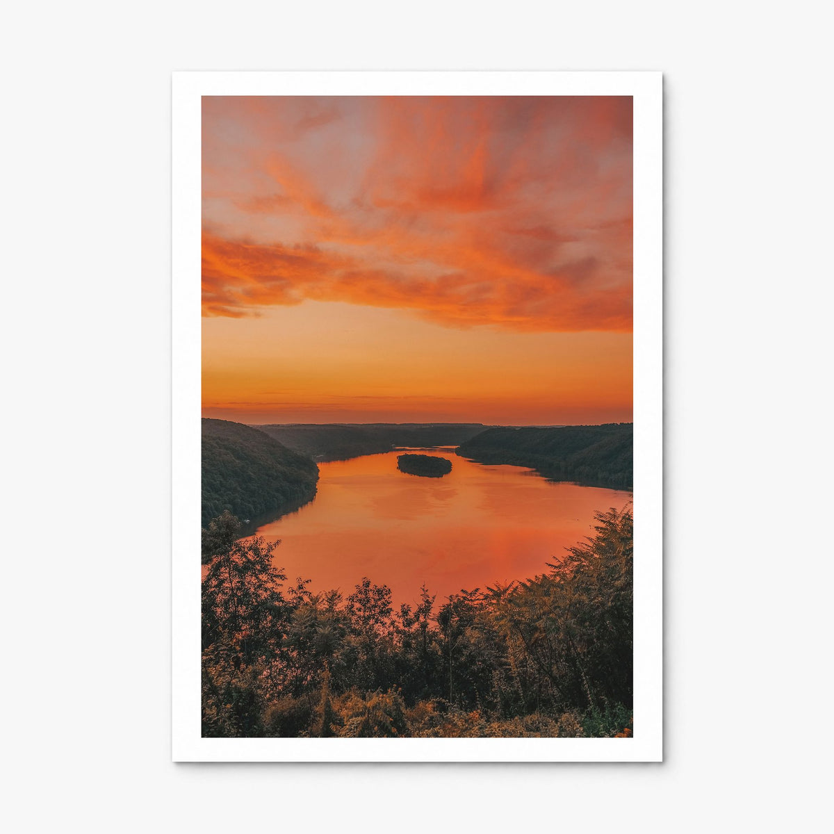 Pinnacle Overlook Photo Poster, print only (unframed), white border