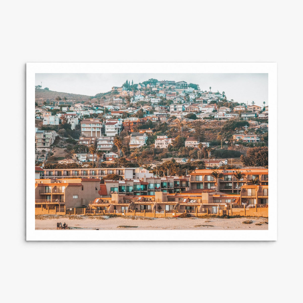 Pismo Beach Photo Poster, print only (unframed), white border