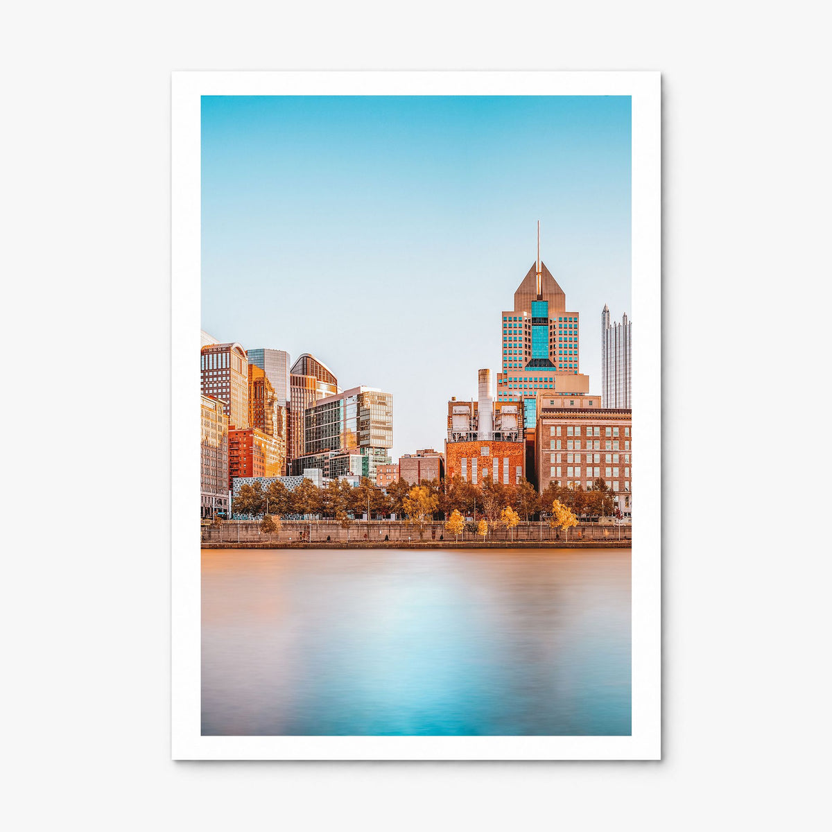 Pittsburgh Photo Poster, print only (unframed), white border