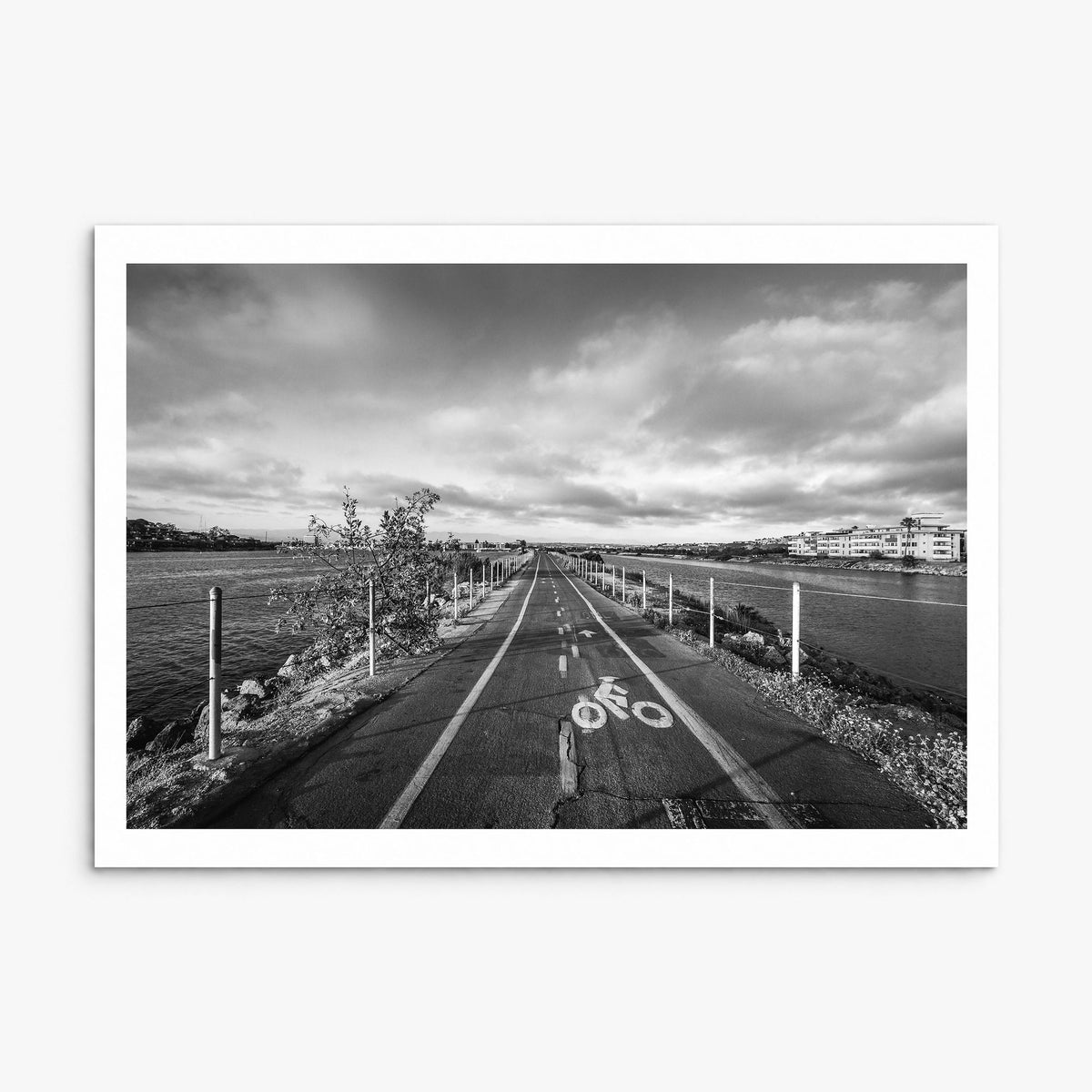 Playa del Rey Photo Poster, print only (unframed), white border