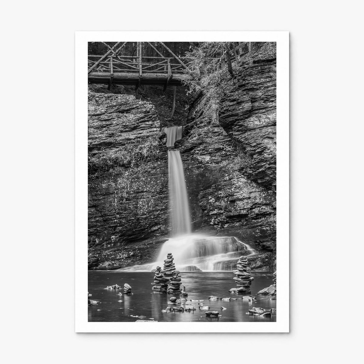 Pocono Mountains Photo Poster, print only (unframed), white border