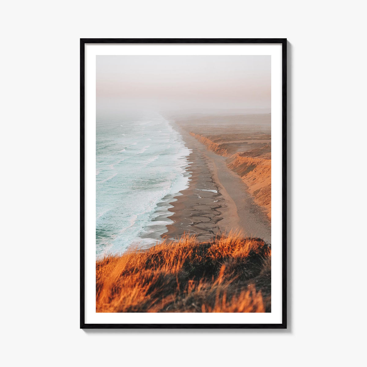 Point Reyes no. 1 colorful photo poster of California, USA – vertical wall art, unframed print shown in interior mockup