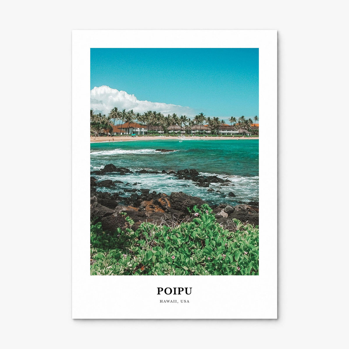 Poipu Classic Poster, print only (unframed)