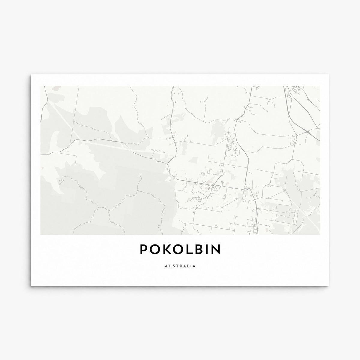 Pokolbin Map Poster, print only (unframed)