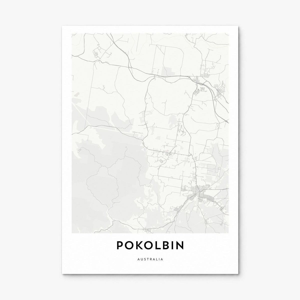Pokolbin Map Poster, print only (unframed)