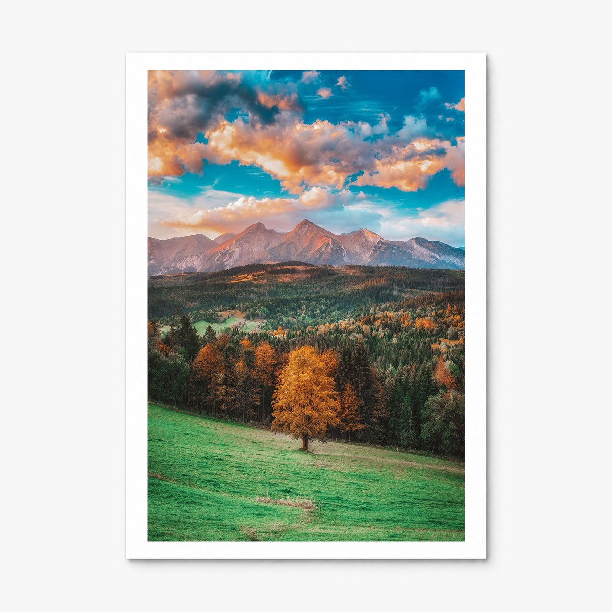 Poland Photo Poster, print only (unframed), white border