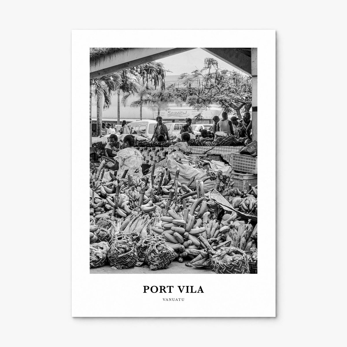 Port Vila Classic Poster, print only (unframed)