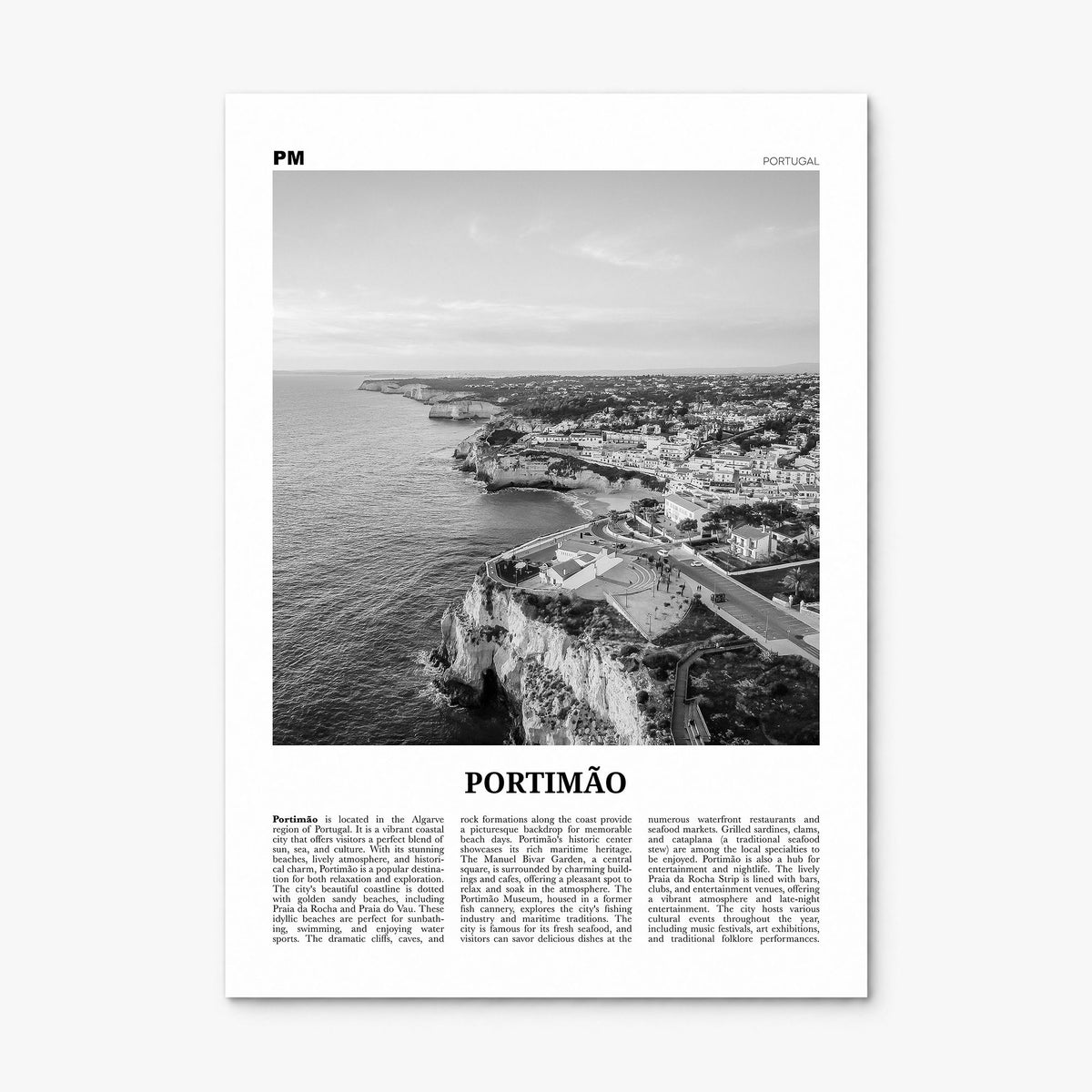 Portimão Newspaper Poster, print only (unframed)