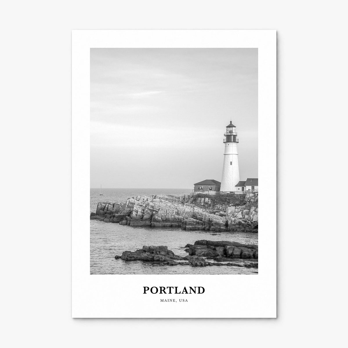 Portland, Maine Classic Poster, print only (unframed)