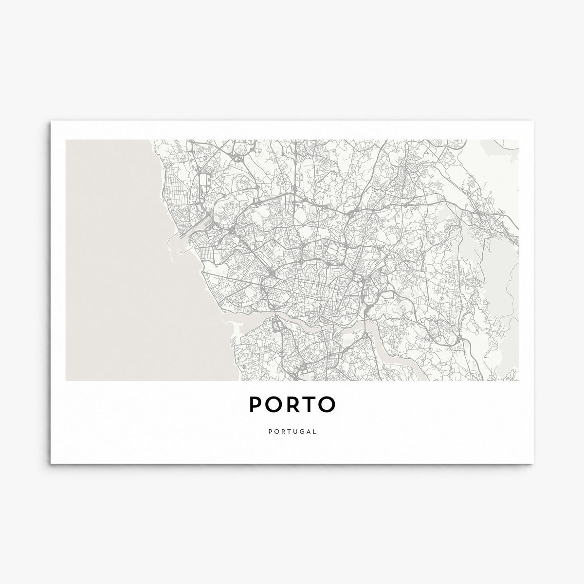 Porto Map Poster, print only (unframed)