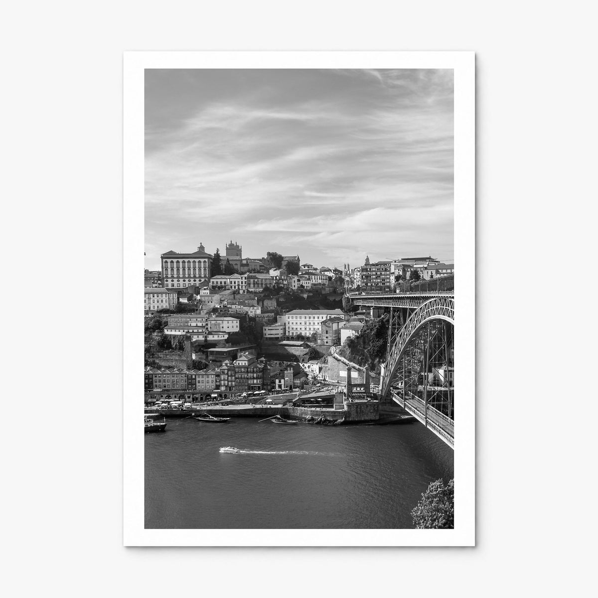 Porto Photo Poster, print only (unframed), white border