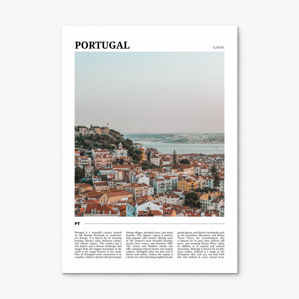 Portugal Travel Poster, print only (unframed)