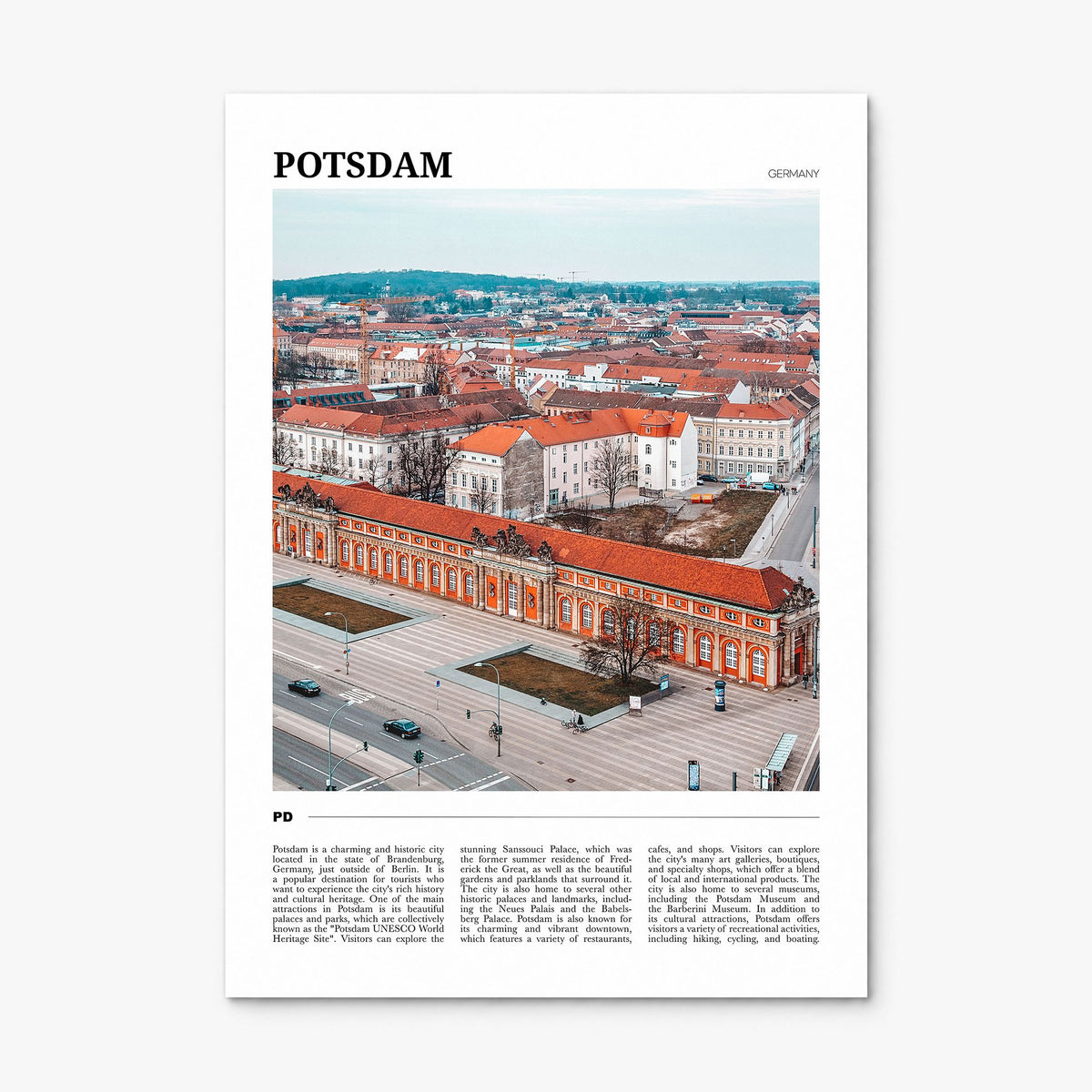 Potsdam Travel Poster, print only (unframed)